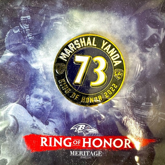 NFL Other - Baltimore RAVENS Marshal Yanda Ring of Honor Pin